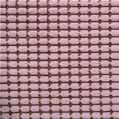 Soft Corduroy Corn Striped Velvet Series Decorative Throw Pillow, 18" X 18", Light Pink, 2 Pack